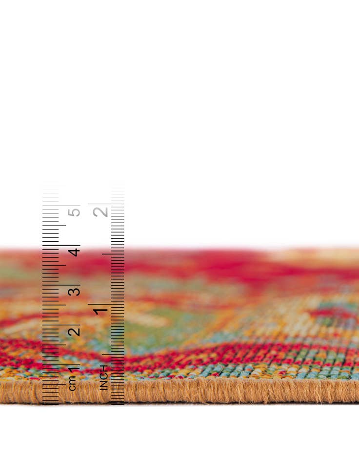 Detail image of  2' 7 x 12'  Washable Traditional Indoor / Outdoor Runner Rug