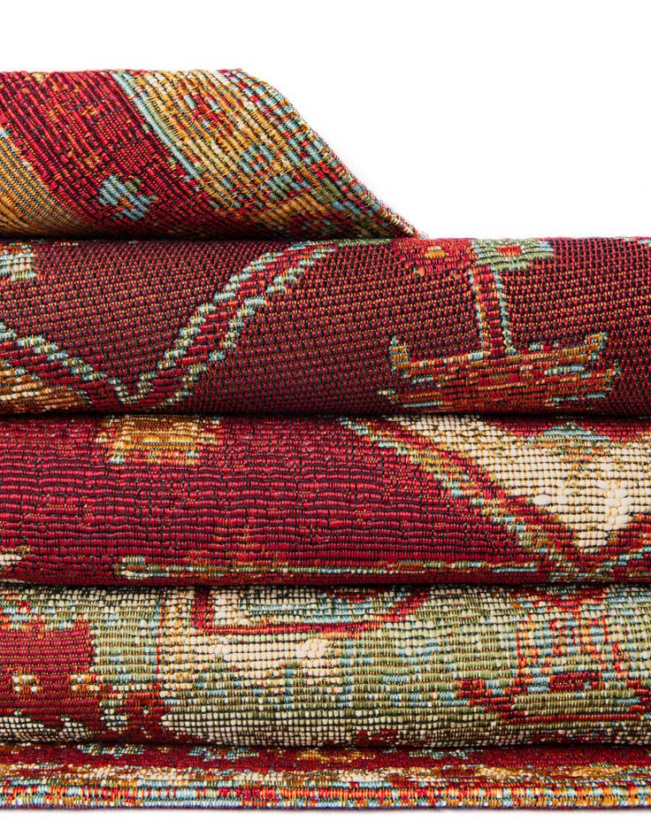 Detail image of  2' 7 x 12'  Washable Traditional Indoor / Outdoor Runner Rug