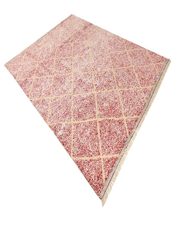 Detail image of  8' x 10' 9  Hand Knotted Moroccan Wool Rug