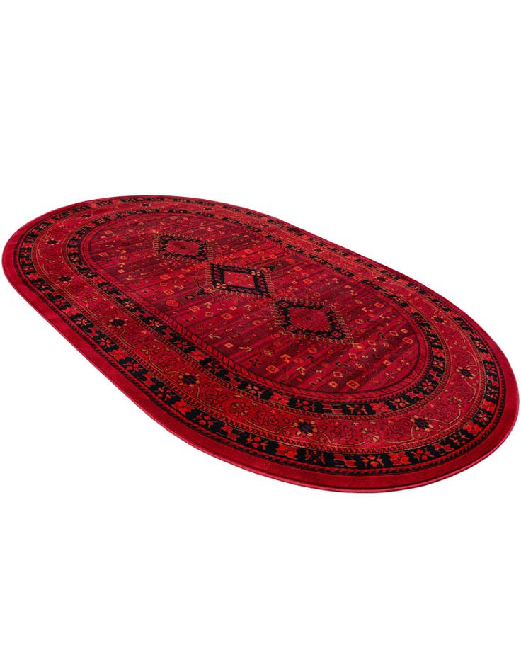 Detail image of  6' 1 x 9' Bokhara Oval Rug