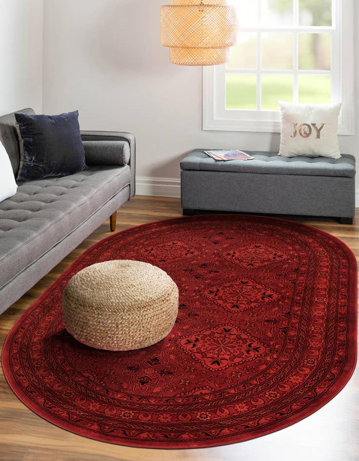 Detail image of  3' 1 x 5' 3 Bokhara Oval Rug