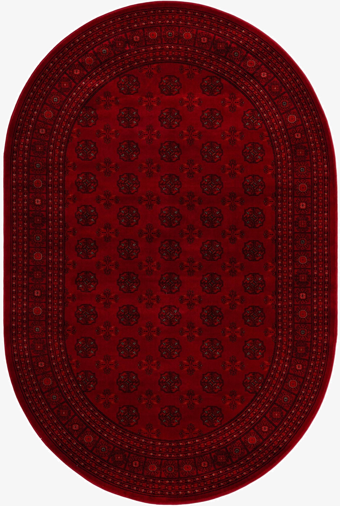  6' 1 x 9' Bokhara Oval Rug