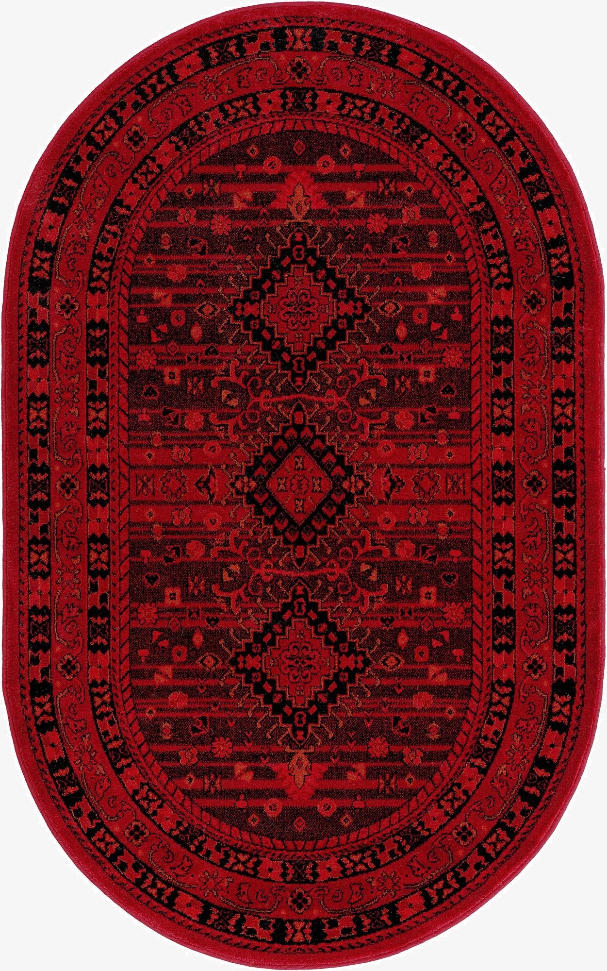  3' x 5' 3 Bokhara Oval Rug