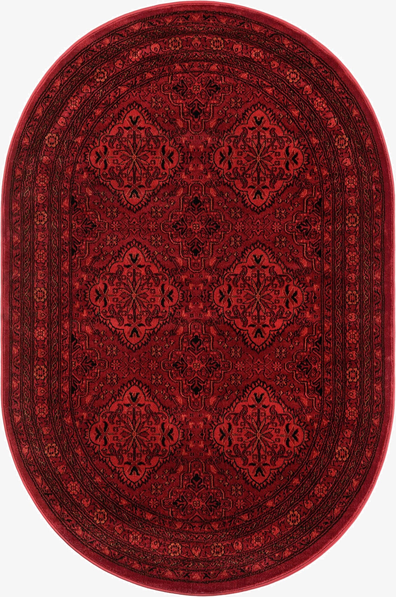  4' 1 x 6' 1 Bokhara Oval Rug