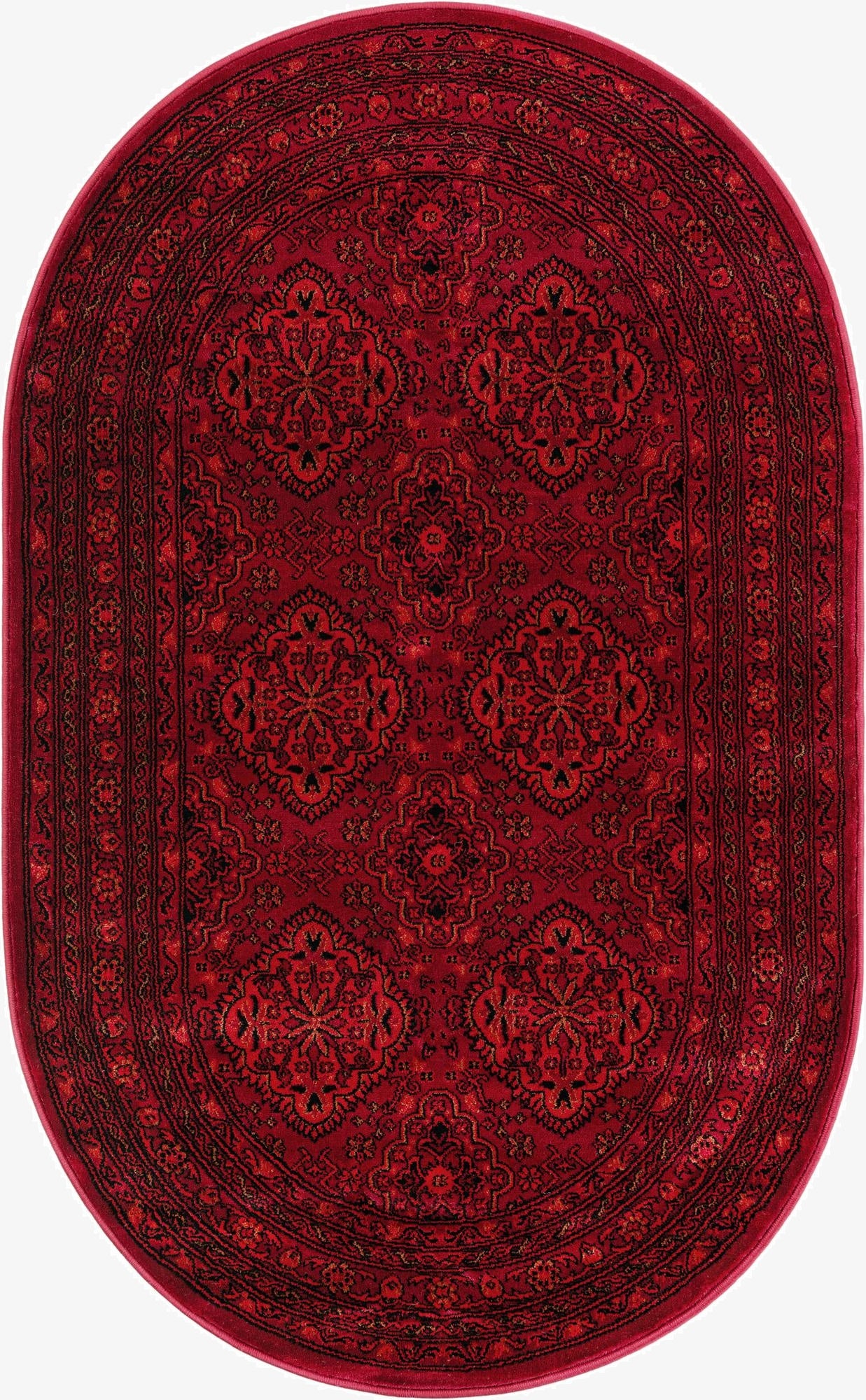  3' 1 x 5' 3 Bokhara Oval Rug