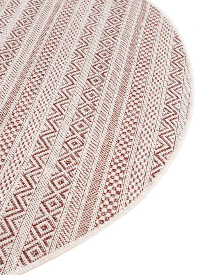 Detail image of  5' 3 x 8'  Washable Ribbon Indoor / Outdoor Oval Rug