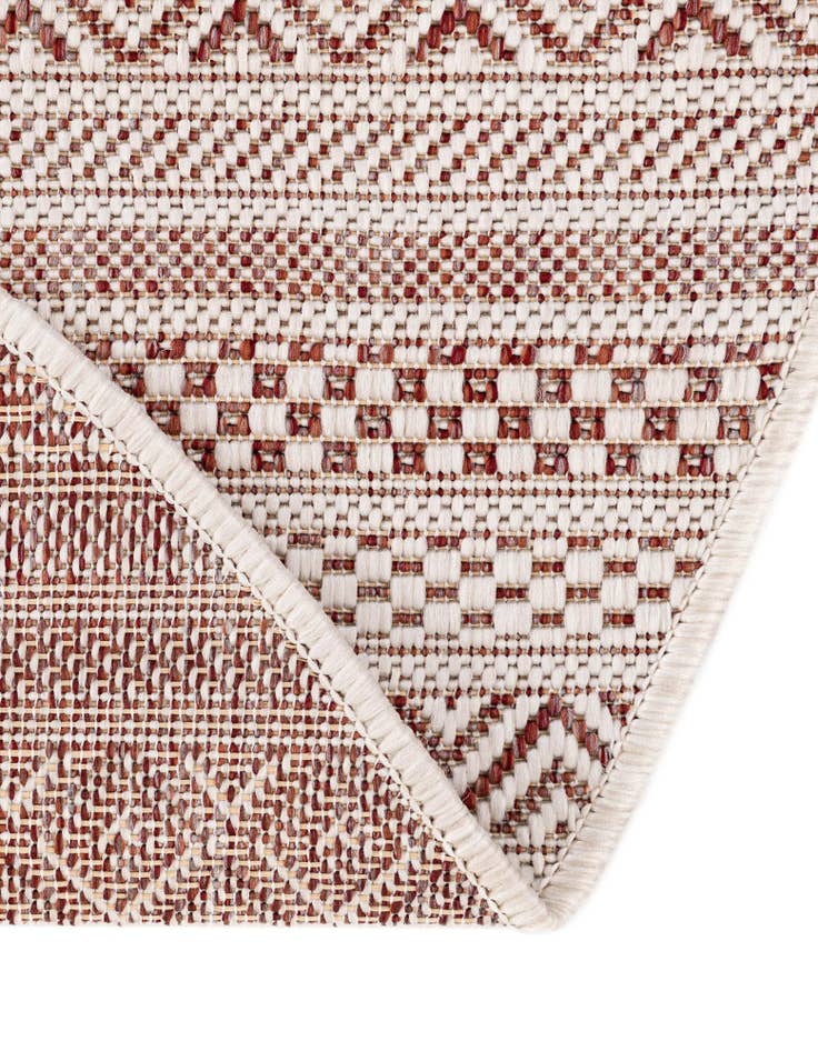 Detail image of  5' 3 x 8'  Washable Ribbon Indoor / Outdoor Oval Rug