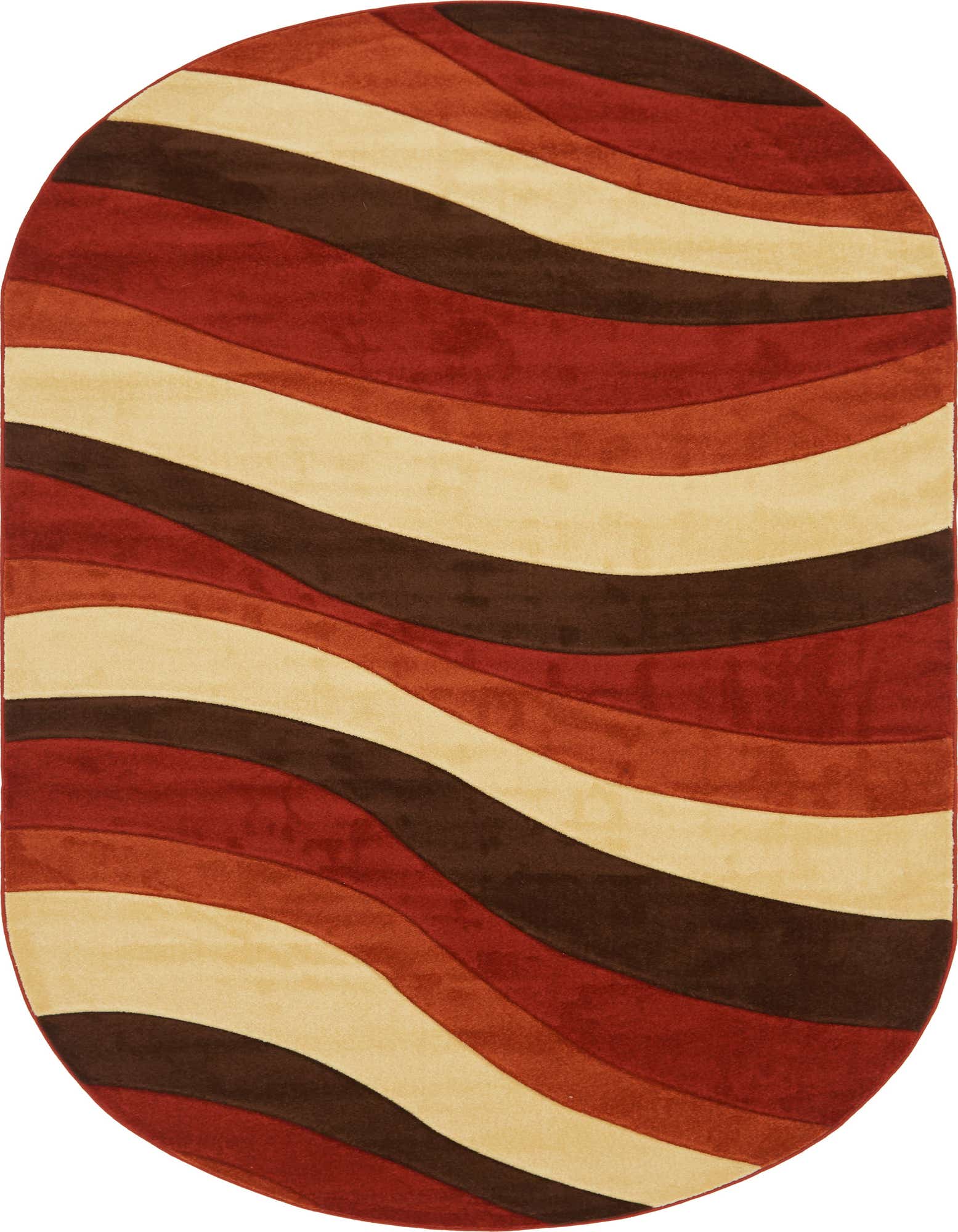 Primary image  6' 7 x 13' 2 Reproduction Gabbeh Oval Rug