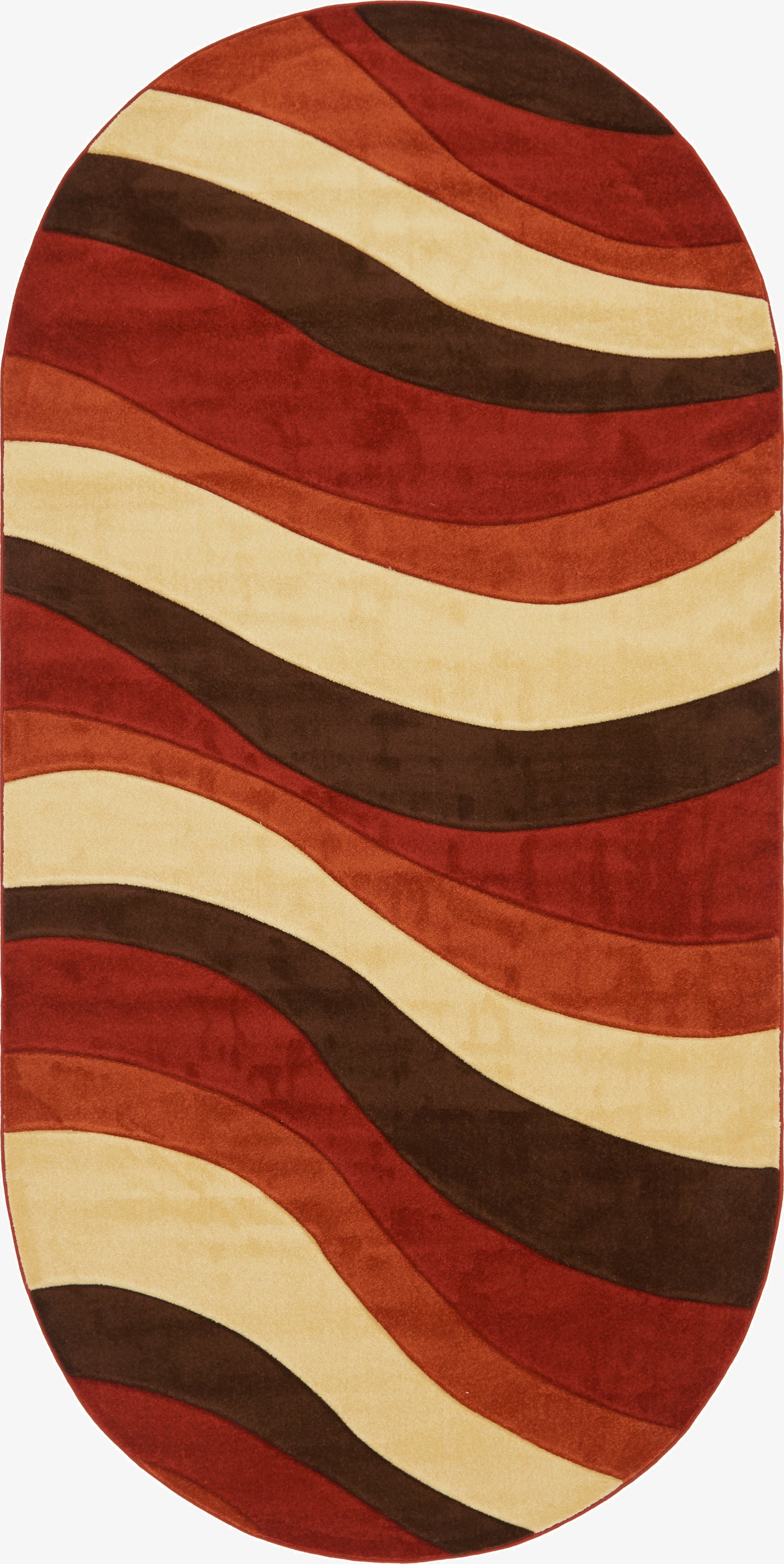  6' 7 x 13' 2 Reproduction Gabbeh Oval Rug