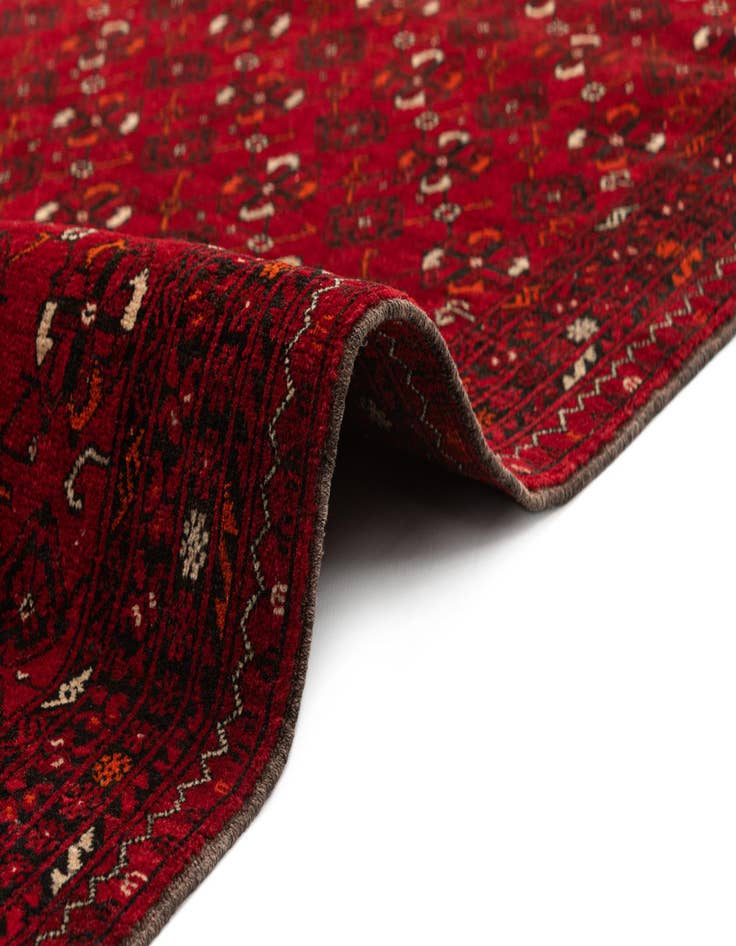 Detail image of  3' 5 x 6' 6  Hand Knotted Afghan Akhche Wool Rug