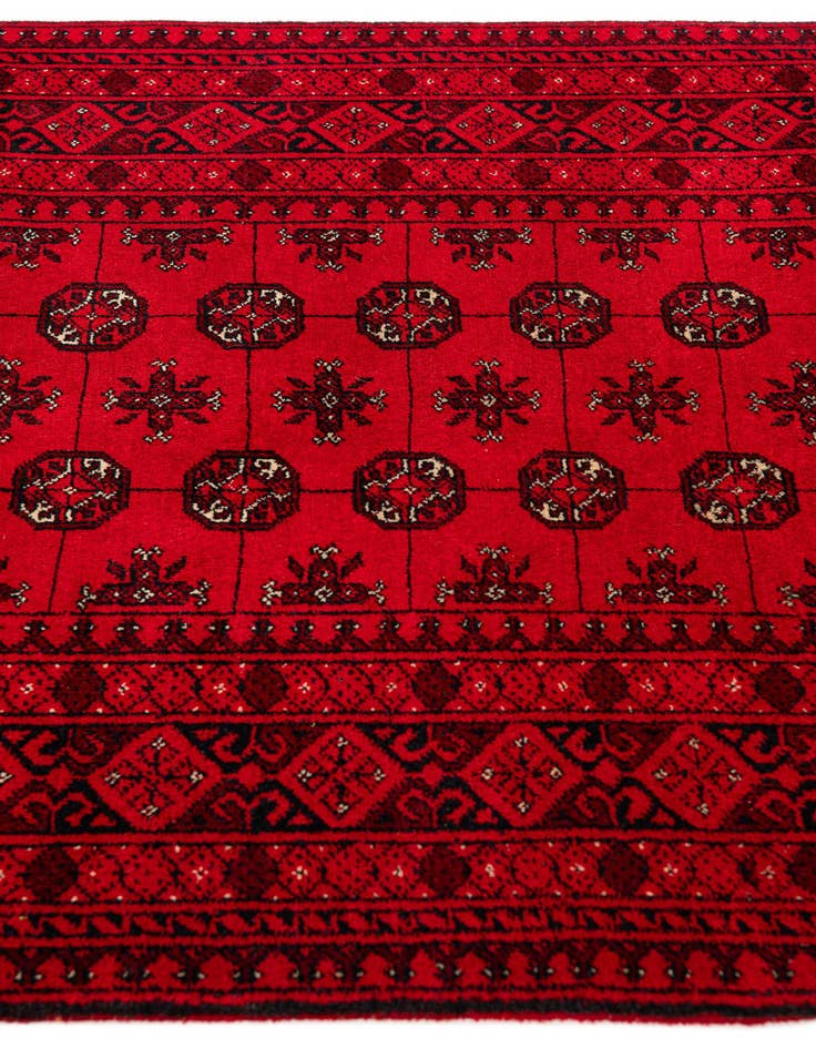 Detail image of  3' 4 x 6' 6  Hand Knotted Afghan Akhche Wool Rug