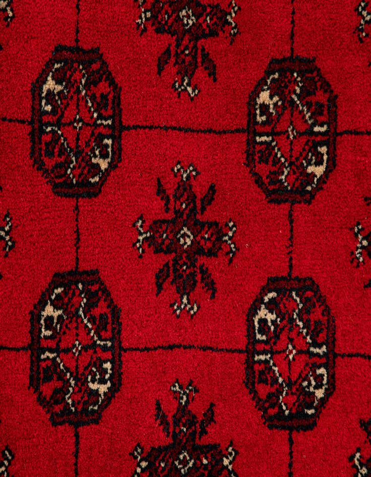 Detail image of  3' 4 x 6' 6  Hand Knotted Afghan Akhche Wool Rug