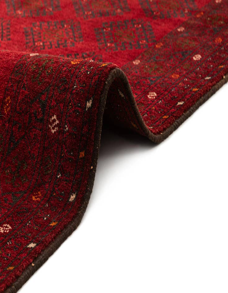 Detail image of  3' 5 x 6' 2  Hand Knotted Afghan Akhche Wool Rug