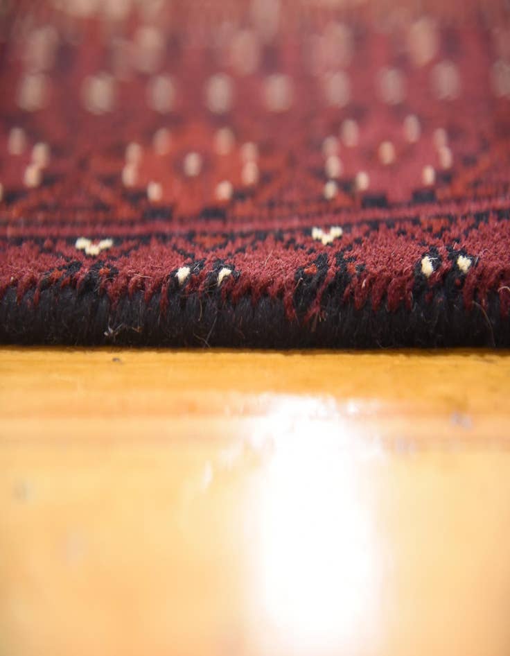 Detail image of  3' 4 x 6' 2  Hand Knotted Afghan Akhche Wool Rug