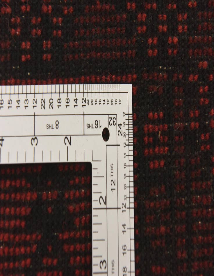 Detail image of  3' 5 x 4' 9  Hand Knotted Afghan Akhche Wool Rug