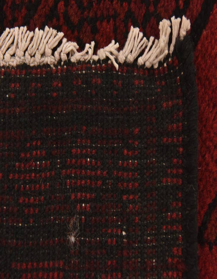 Detail image of  3' 3 x 4' 9  Hand Knotted Afghan Akhche Wool Rug