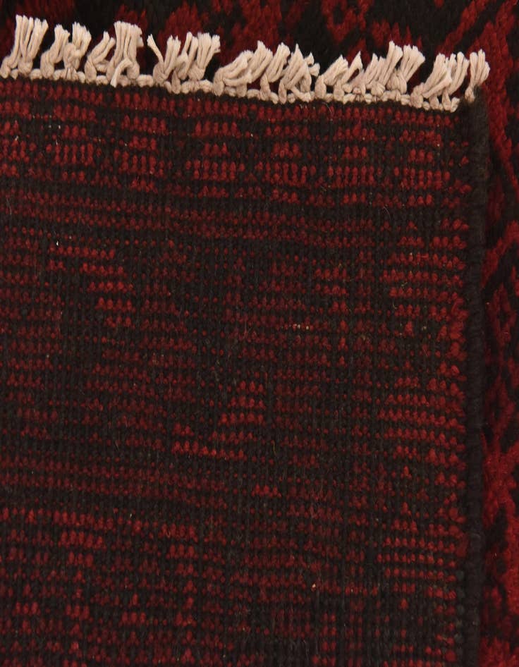 Detail image of  3' 1 x 4' 10  Hand Knotted Afghan Akhche Wool Rug