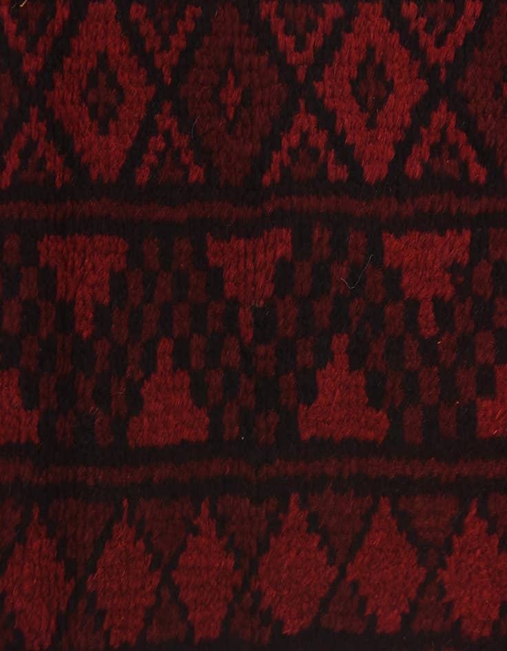 Detail image of 3' 3 x 4' 10 Hand Knotted Afghan Akhche Wool Rug