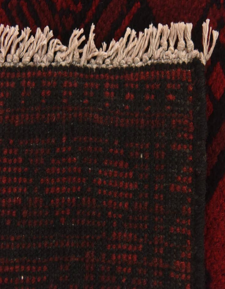 Detail image of  3' 3 x 4' 8  Hand Knotted Afghan Akhche Wool Rug