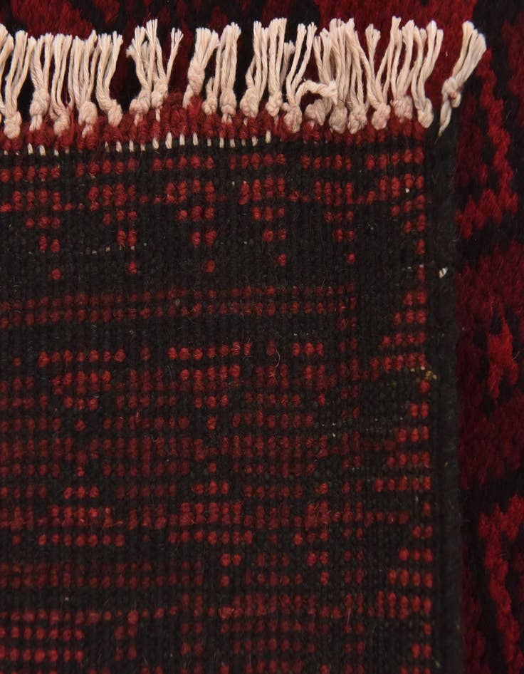 Detail image of 3' 2 x 4' 9 Hand Knotted Afghan Akhche Wool Rug