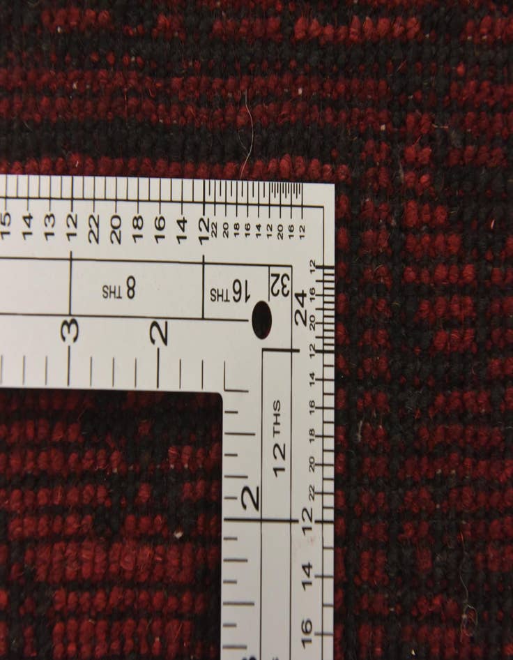 Detail image of  3' 3 x 4' 11  Hand Knotted Afghan Akhche Wool Rug