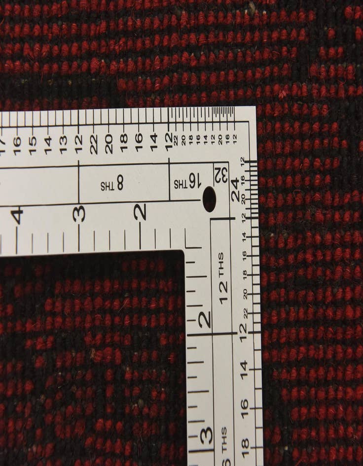 Detail image of  3' 5 x 4' 9  Hand Knotted Afghan Akhche Wool Rug