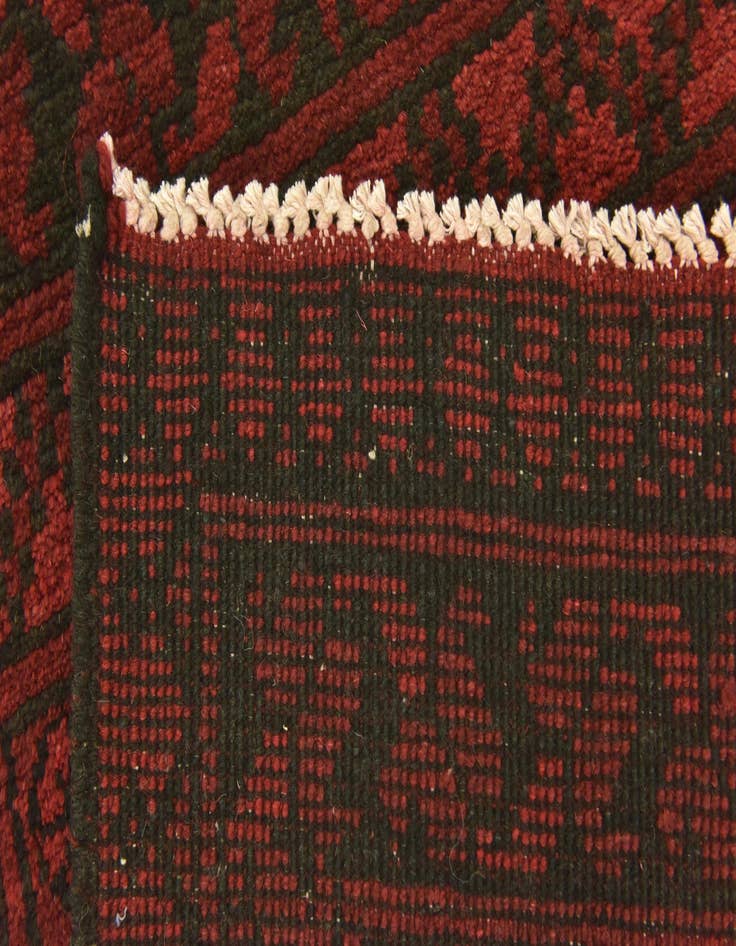 Detail image of  3' 3 x 6' 4  Hand Knotted Afghan Akhche Wool Rug