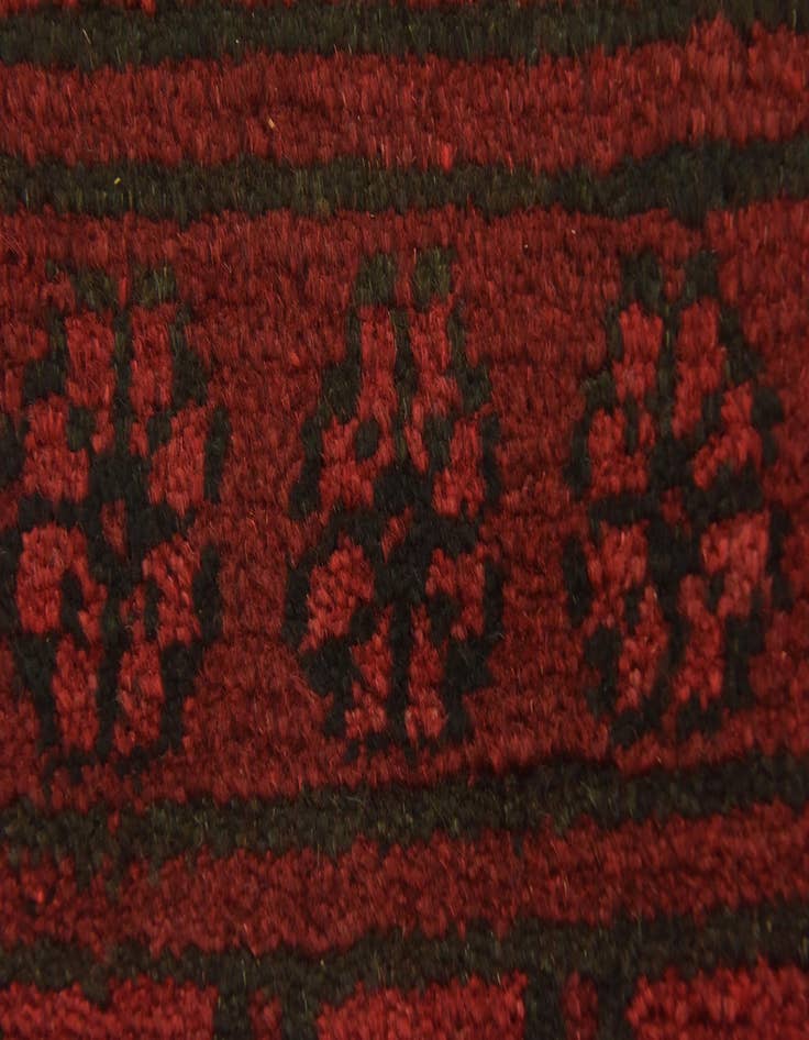 Detail image of  3' 3 x 6' 4  Hand Knotted Afghan Akhche Wool Rug