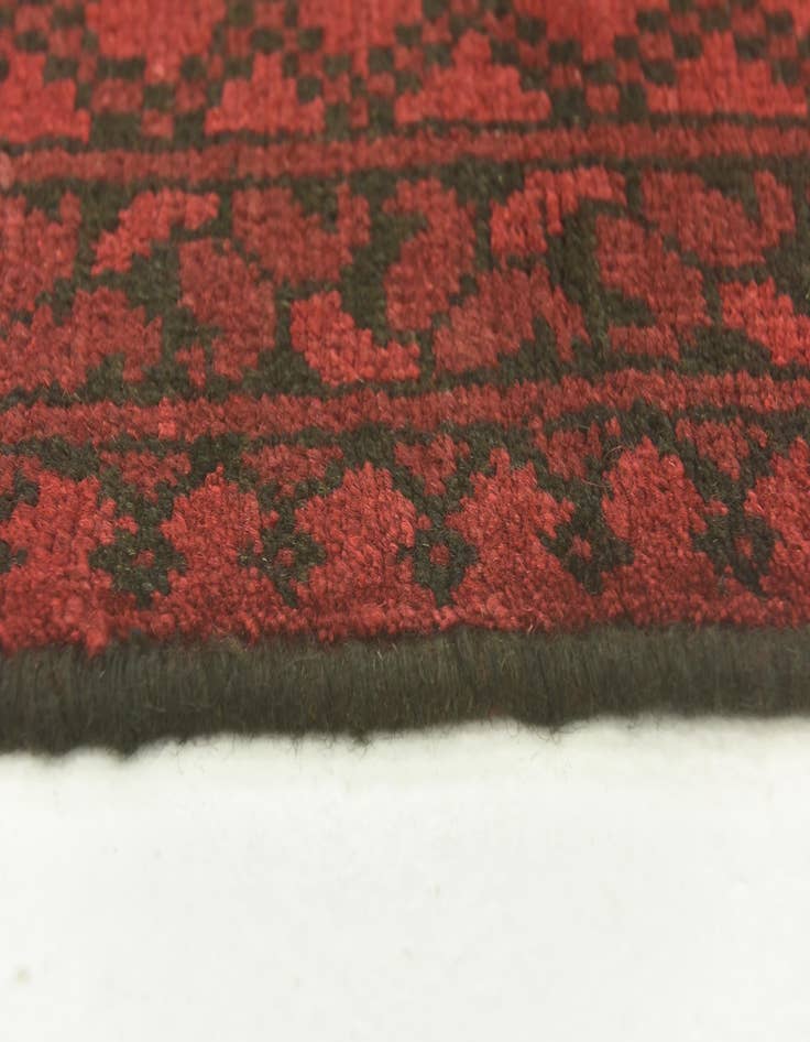 Detail image of  3' 3 x 6' 4  Hand Knotted Afghan Akhche Wool Rug