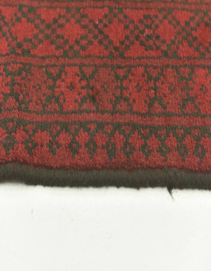 Detail image of  3' 5 x 6' 3  Hand Knotted Afghan Akhche Wool Rug