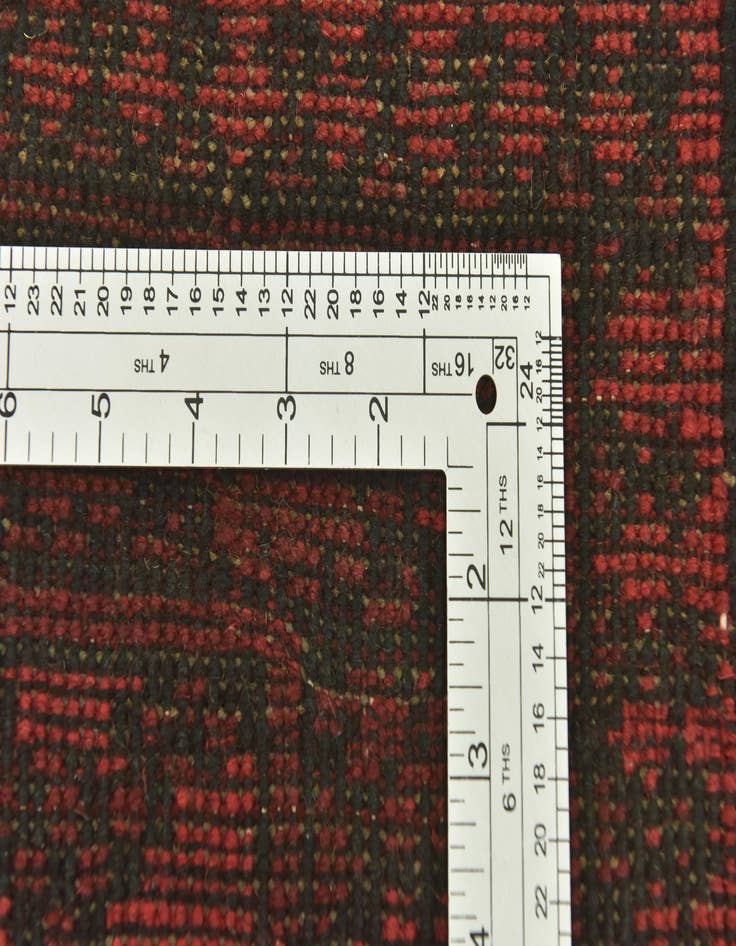 Detail image of  5' x 6' 5  Hand Knotted Afghan Akhche Wool Rug