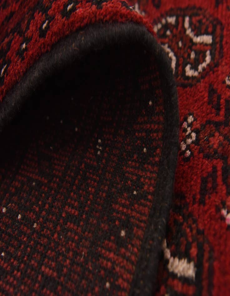 Detail image of 5' 5 x 8' Hand Knotted Afghan Akhche Wool Rug