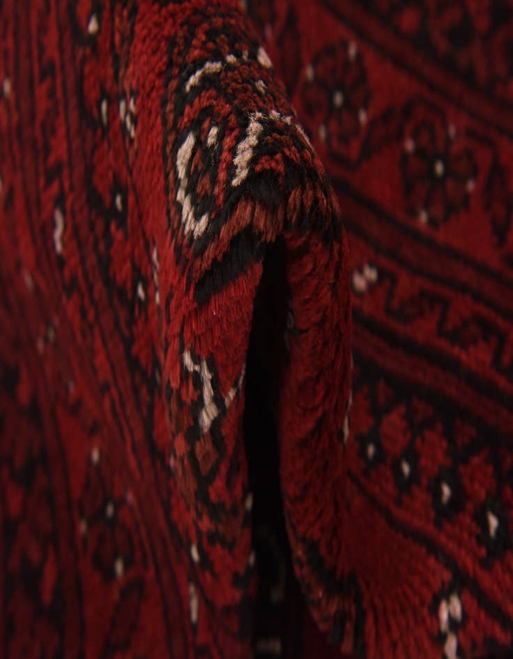 Detail image of 5' 5 x 8' Hand Knotted Afghan Akhche Wool Rug