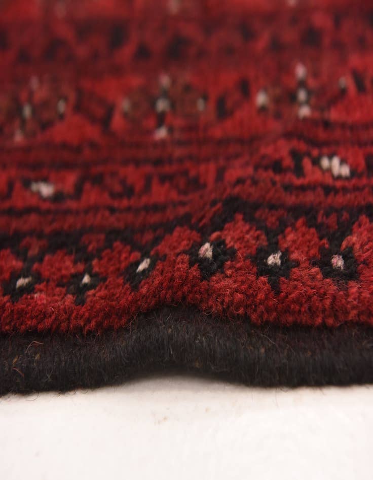 Detail image of 5' 5 x 8' Hand Knotted Afghan Akhche Wool Rug