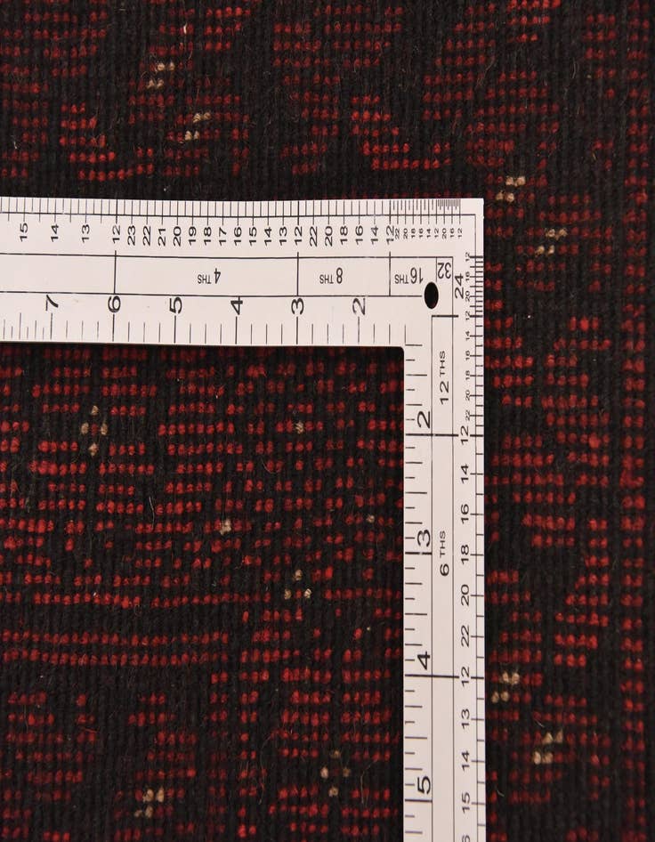 Detail image of 4' 10 x 6' 6 Hand Knotted Afghan Akhche Wool Rug