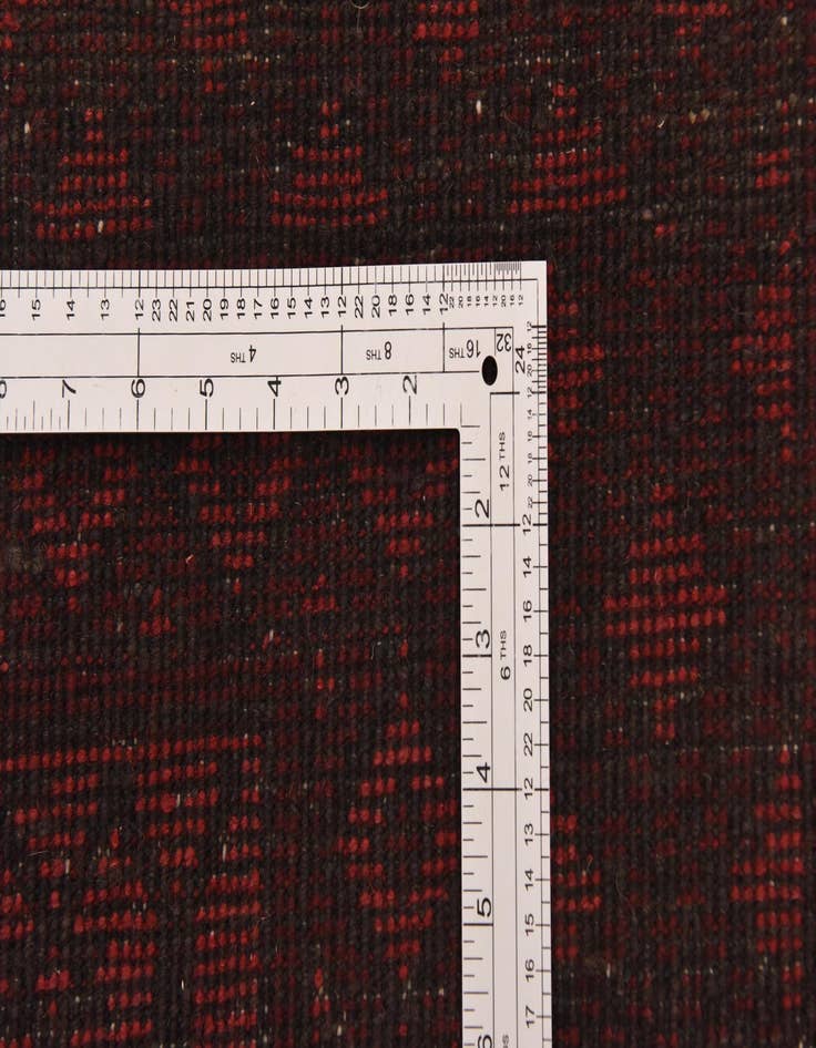 Detail image of  4' 11 x 6' 5  Hand Knotted Afghan Akhche Wool Rug