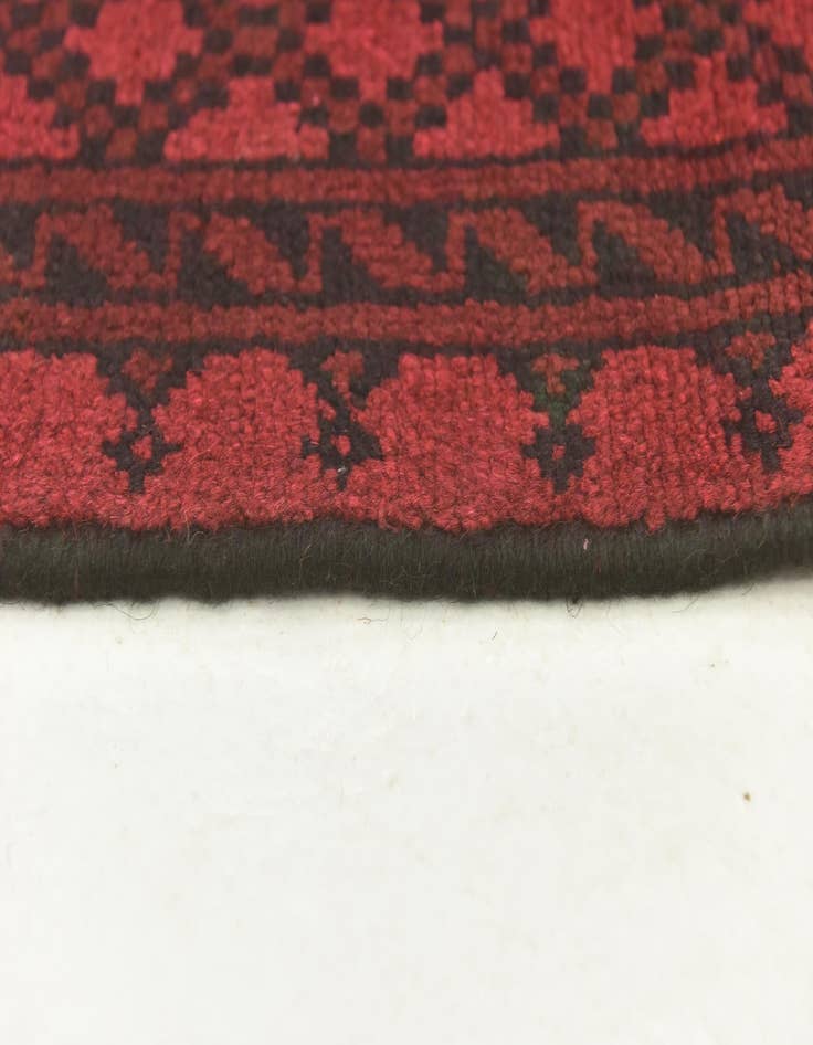 Detail image of  5' x 6' 2  Hand Knotted Afghan Akhche Wool Rug