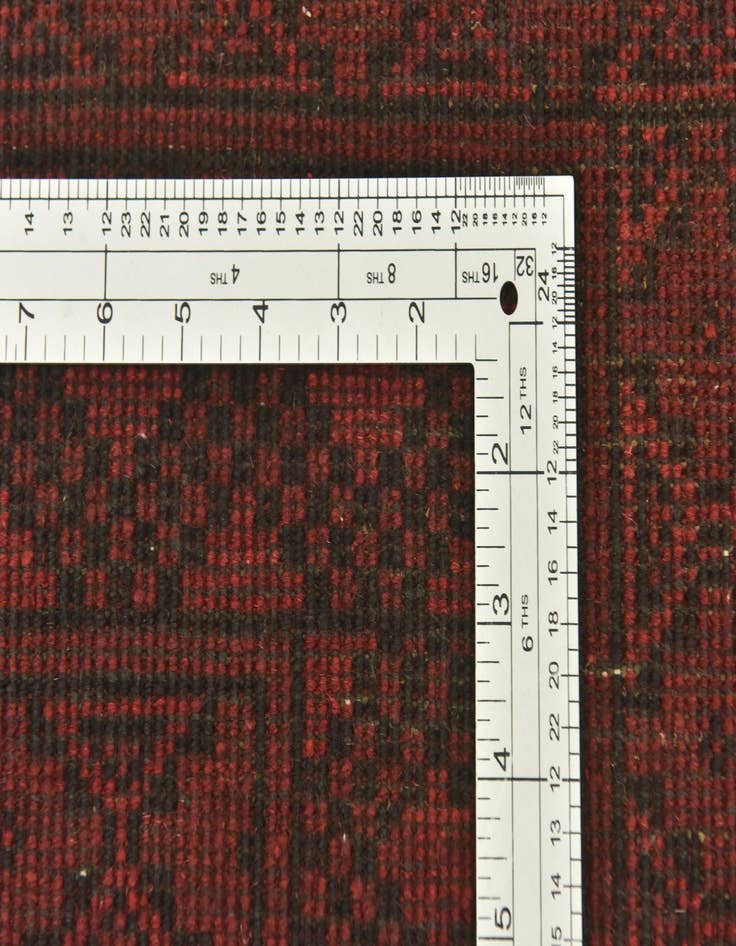 Detail image of  5' x 6' 4  Hand Knotted Afghan Akhche Wool Rug