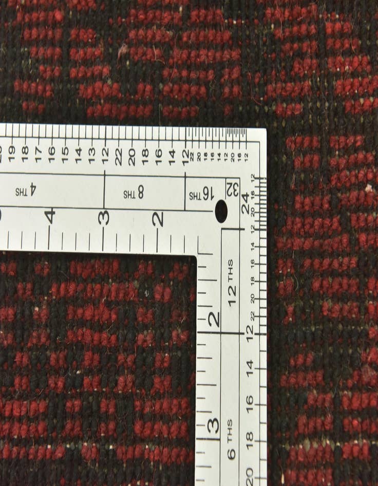 Detail image of  5' x 6' 3  Hand Knotted Afghan Akhche Wool Rug