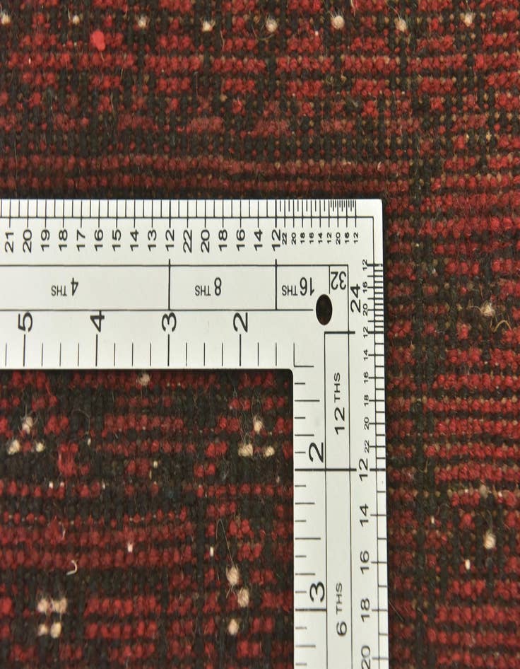 Detail image of  4' 10 x 6' 5  Hand Knotted Afghan Akhche Wool Rug