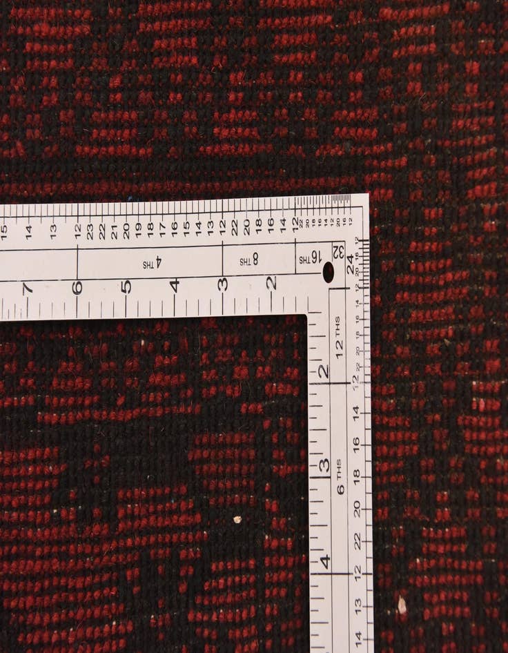 Detail image of  4' 9 x 6' 4  Hand Knotted Afghan Akhche Wool Rug