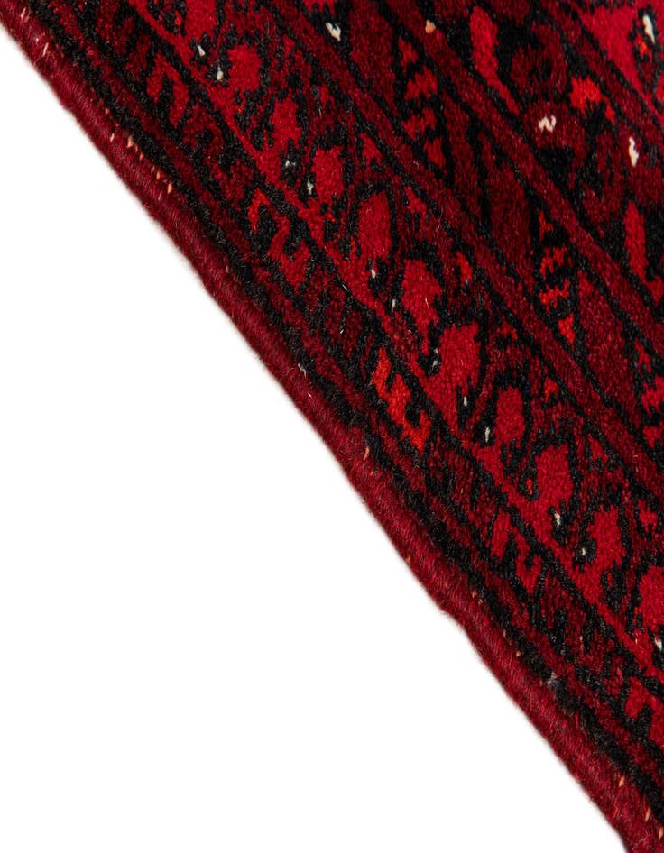 Detail image of  8' 4 x 11' 4  Hand Knotted Afghan Akhche Wool Rug