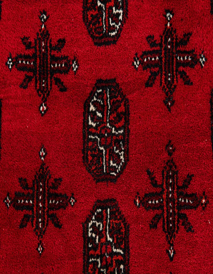 Detail image of  8' 4 x 11' 4  Hand Knotted Afghan Akhche Wool Rug