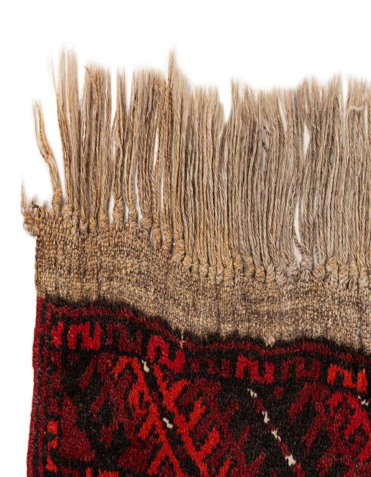 Detail image of  8' 4 x 11' 4  Hand Knotted Afghan Akhche Wool Rug