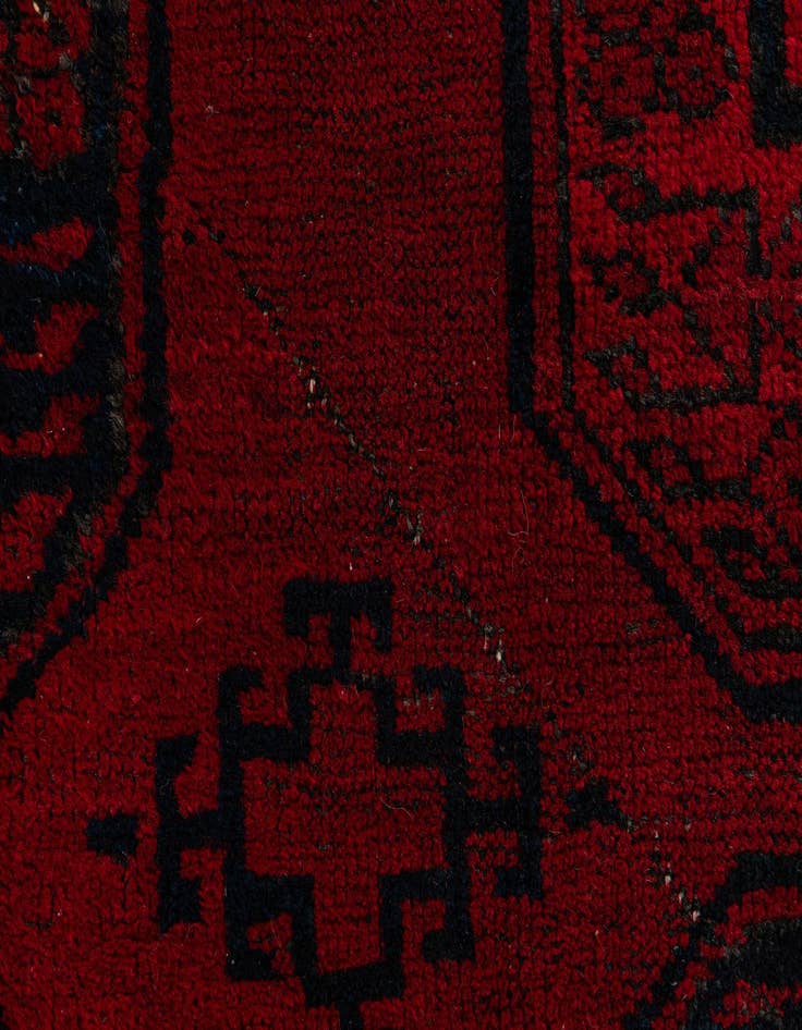Detail image of  10' 2 x 15' 1  Hand Knotted Afghan Akhche Wool Rug