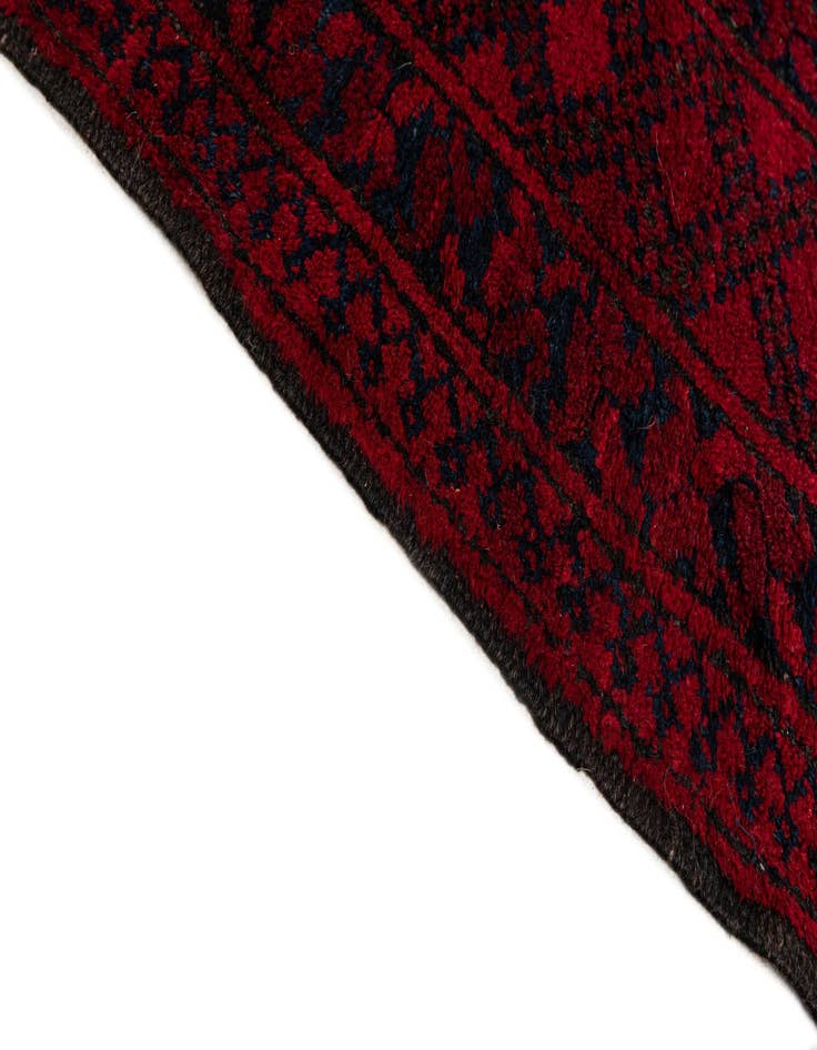 Detail image of  10' 2 x 15' 1  Hand Knotted Afghan Akhche Wool Rug