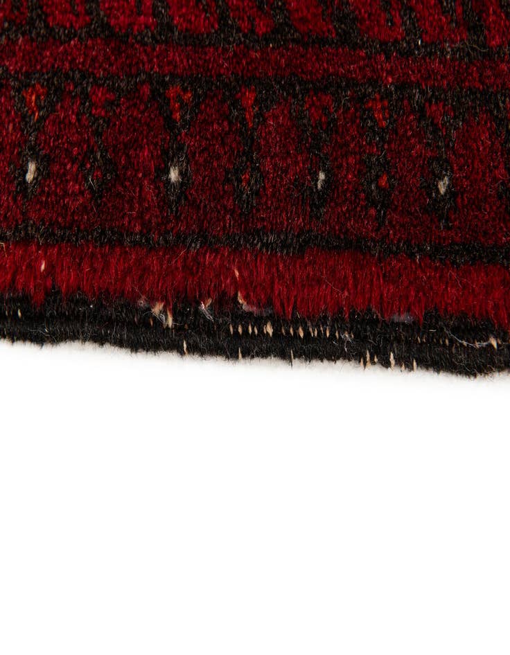 Detail image of  6' 8 x 9' 2  Hand Knotted Afghan Akhche Wool Rug