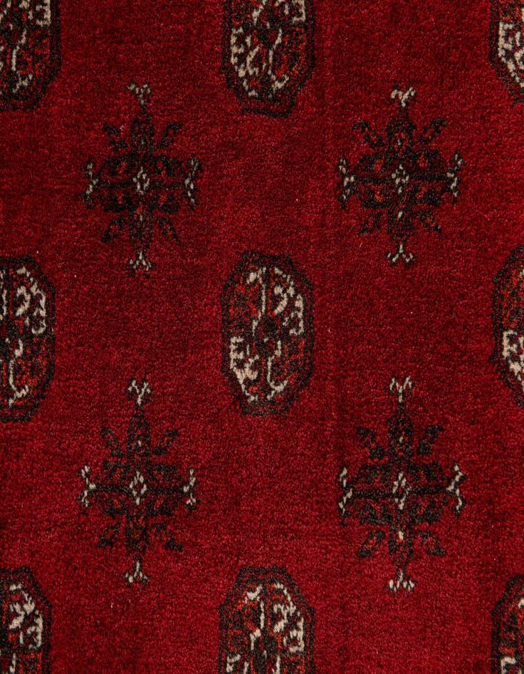 Detail image of  6' 8 x 9' 2  Hand Knotted Afghan Akhche Wool Rug