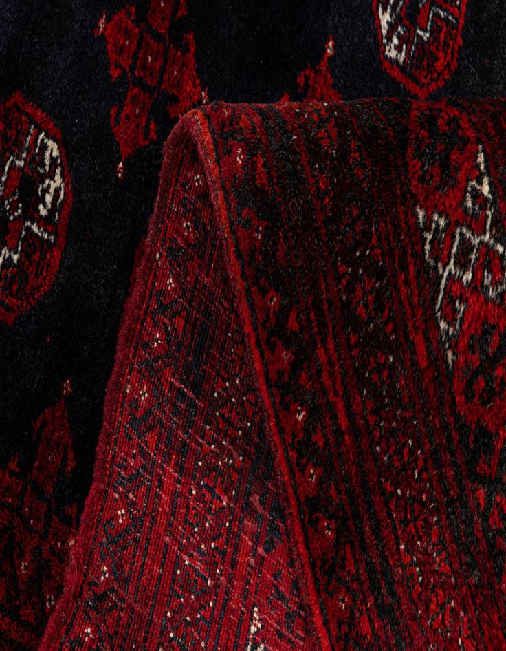 Detail image of  7' 11 x 9' 9  Hand Knotted Afghan Akhche Wool Rug