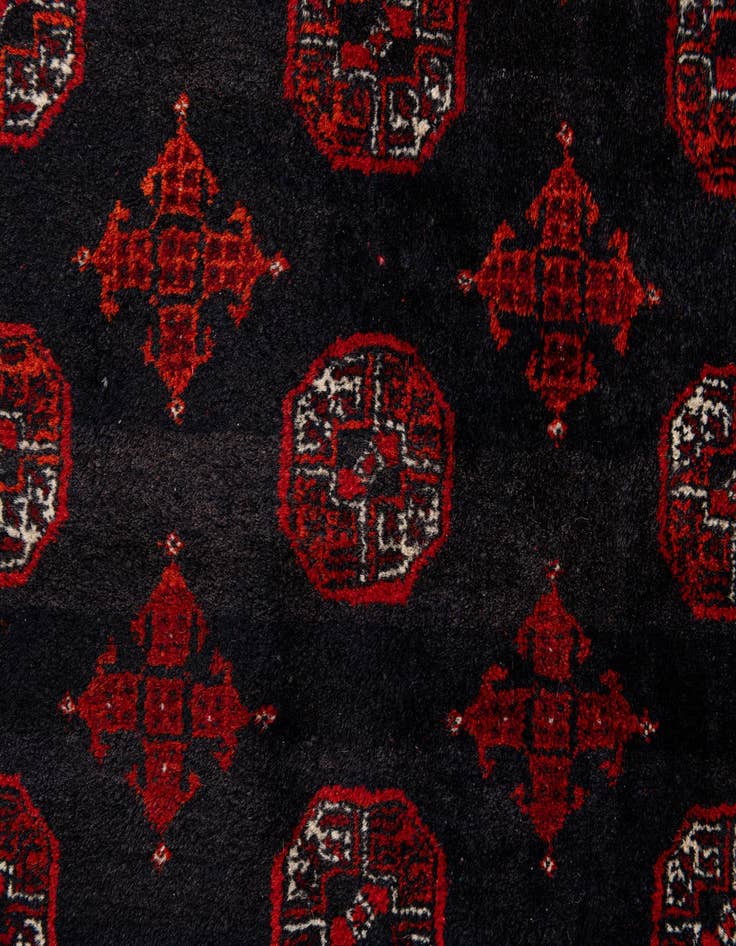 Detail image of  7' 11 x 9' 9  Hand Knotted Afghan Akhche Wool Rug